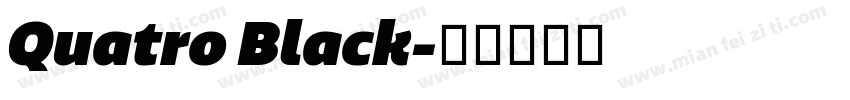 Quatro Black字体转换